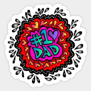 #1 Dad Sticker